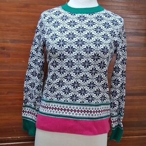 Womens' S Charter Club Snowflake Pattern Sweater